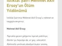 Vatan Şairimiz Mehmet Akîf Ersoy
